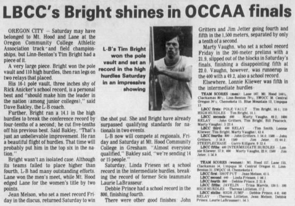 1980 05-05 Linda at LBCC Albany Dem Herald page 16